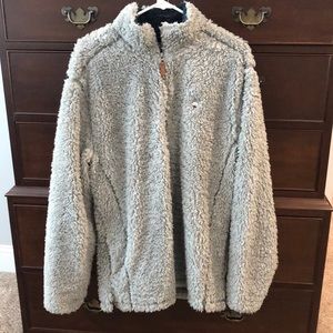 The Southern Shirt Companu Gray Sherpa Quarter Zip Pullover